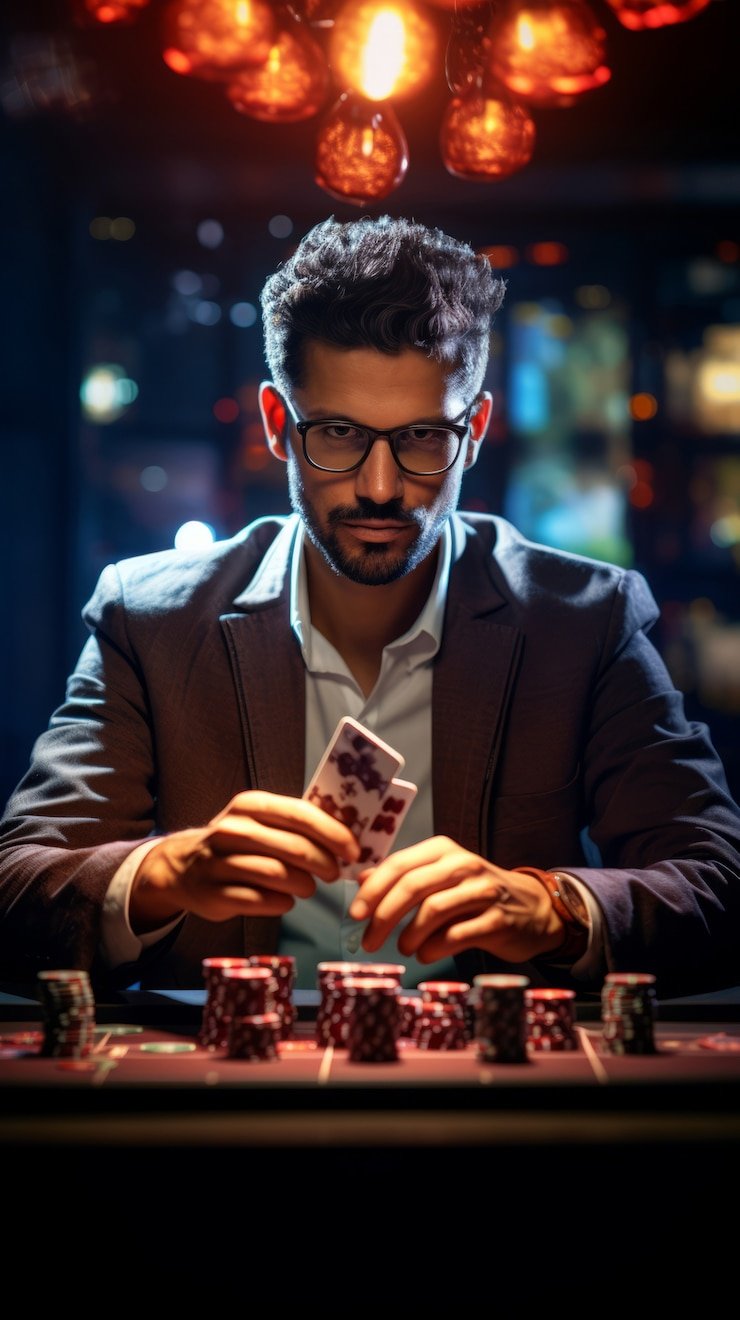 Studio live-dealer Allbet dengan dealer profesional dan antarmuka interaktif di platform power77